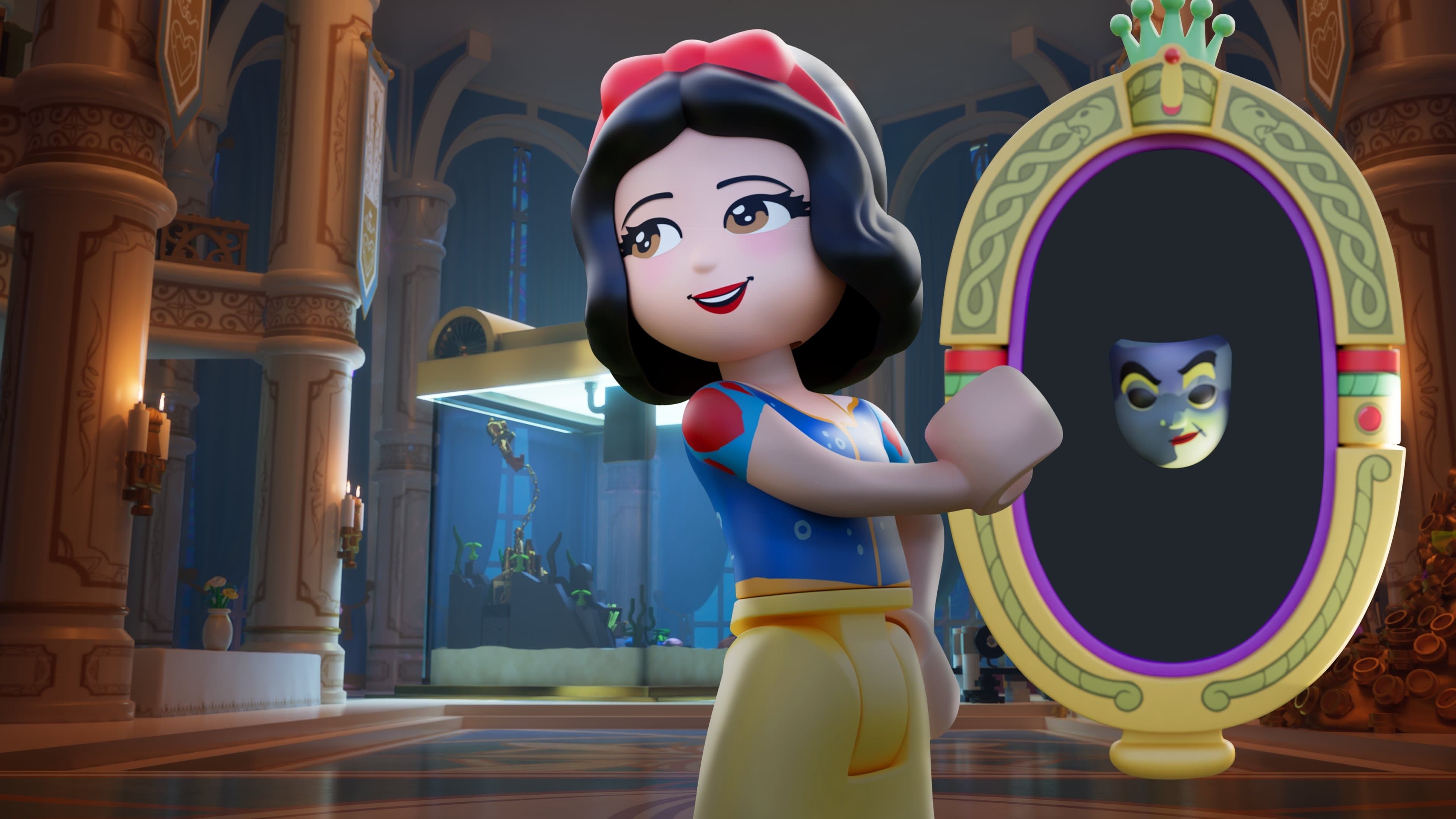 Póster oficial de la película LEGO Disney Princesas: Aventura en el castillo en alta calidad HD 4K
