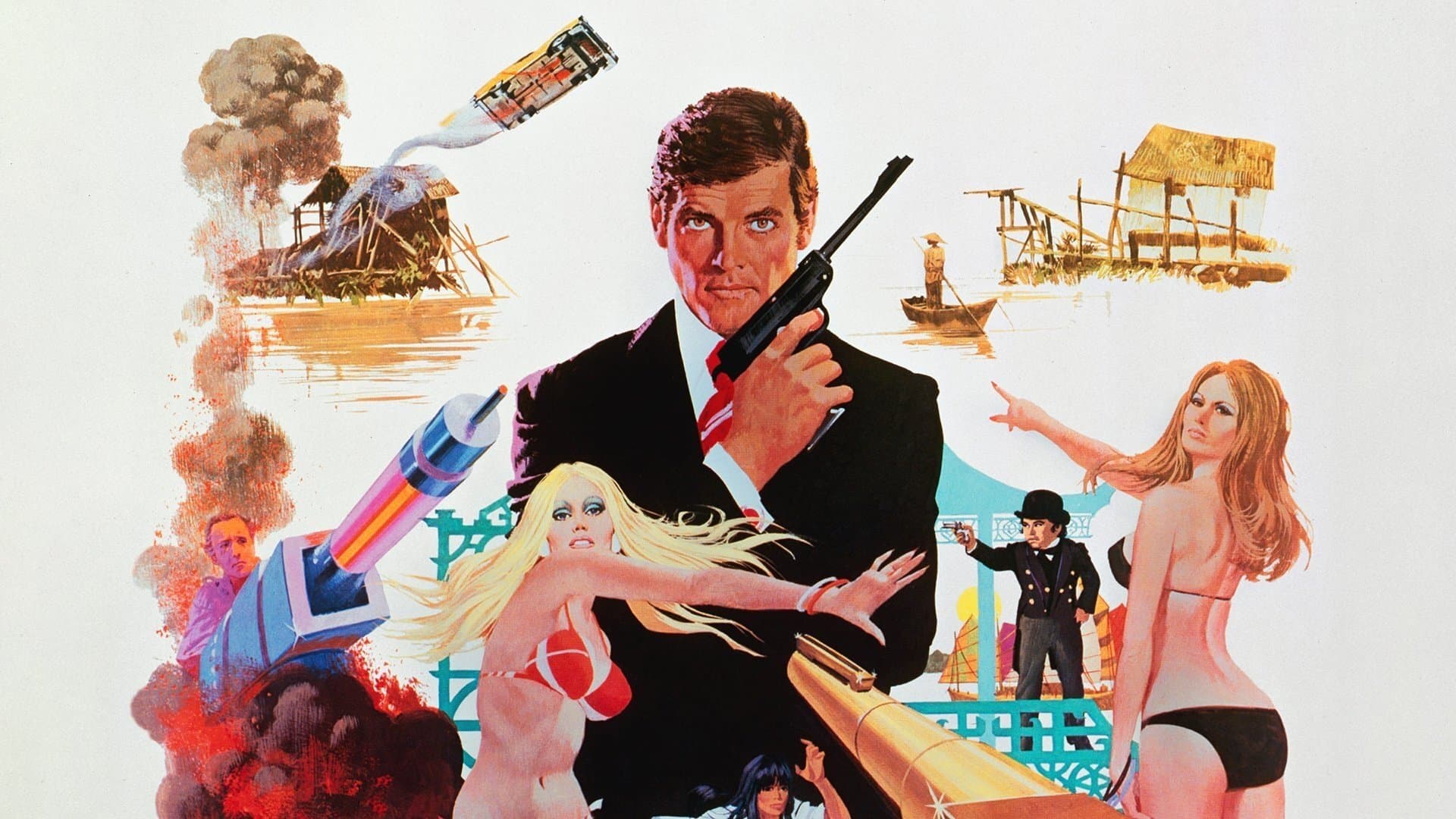 Póster oficial de la película 007: El hombre del revólver de oro en alta calidad HD 4K