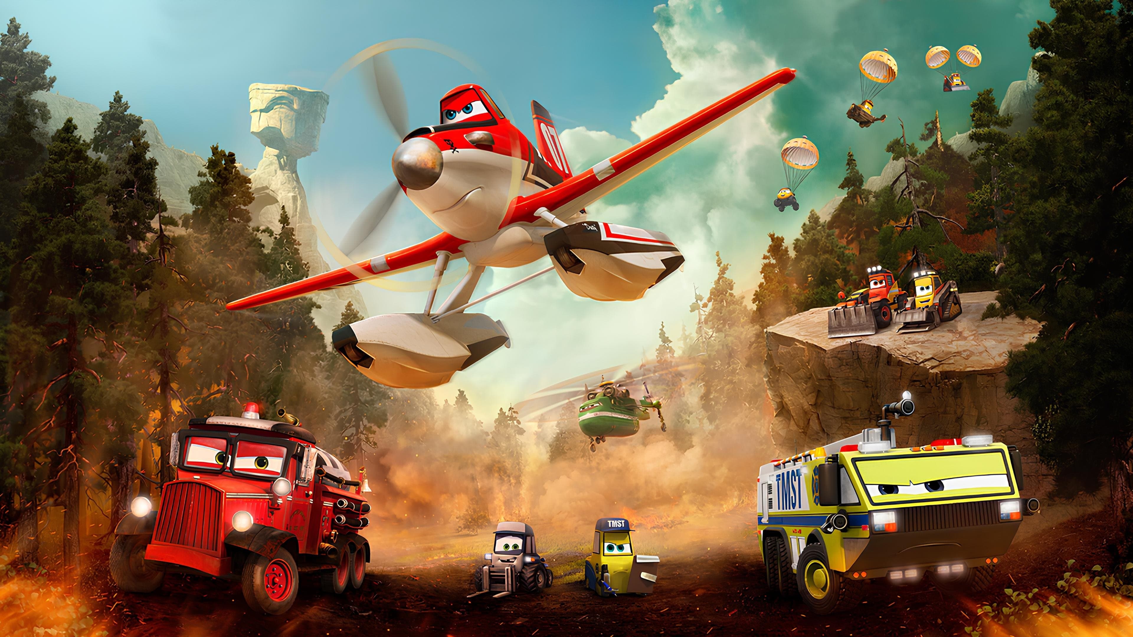 Póster oficial de la película Aviones 2: Equipo de rescate en alta calidad HD 4K