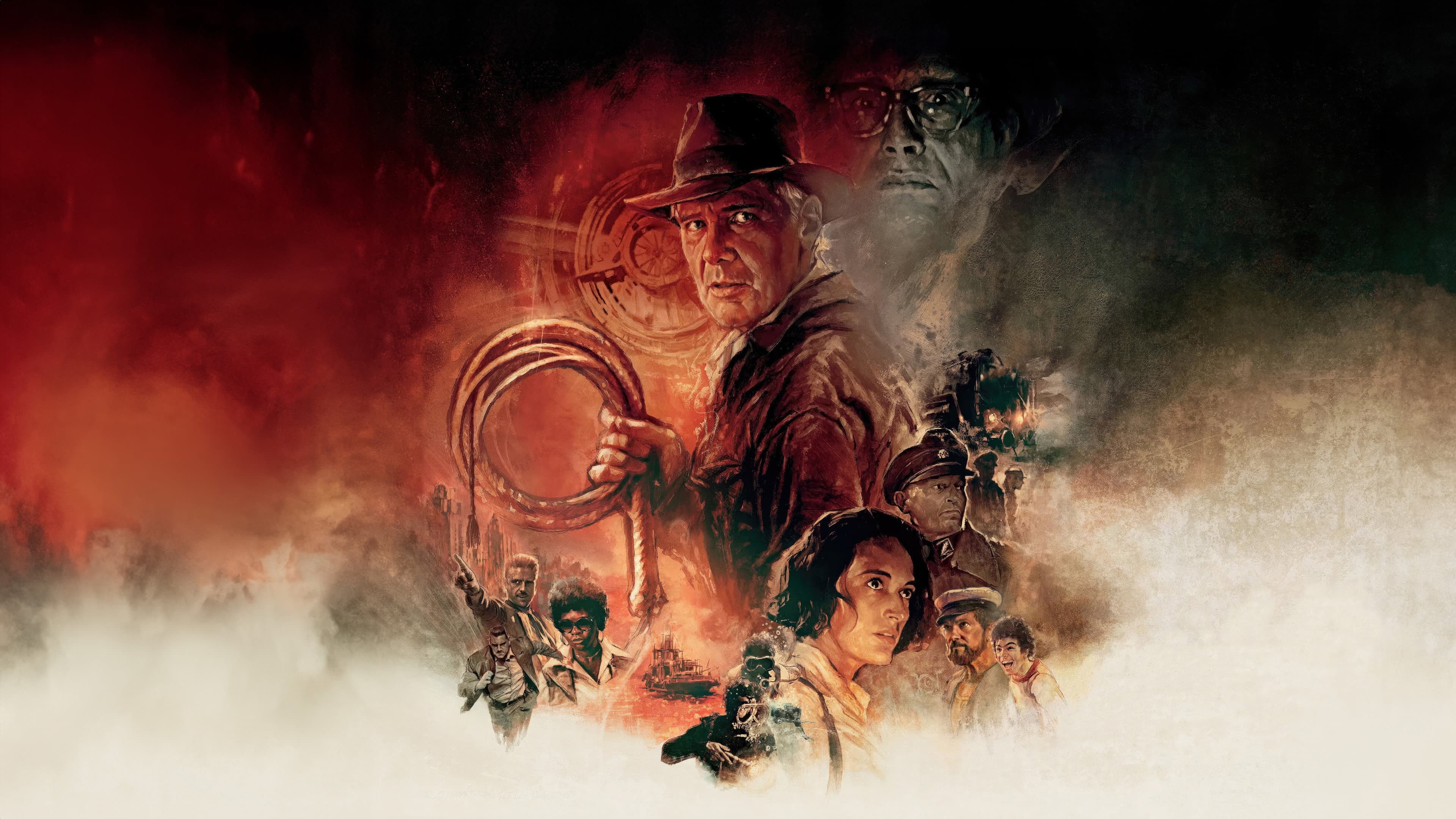 Póster oficial de la película Indiana Jones y el dial del destino en alta calidad HD 4K