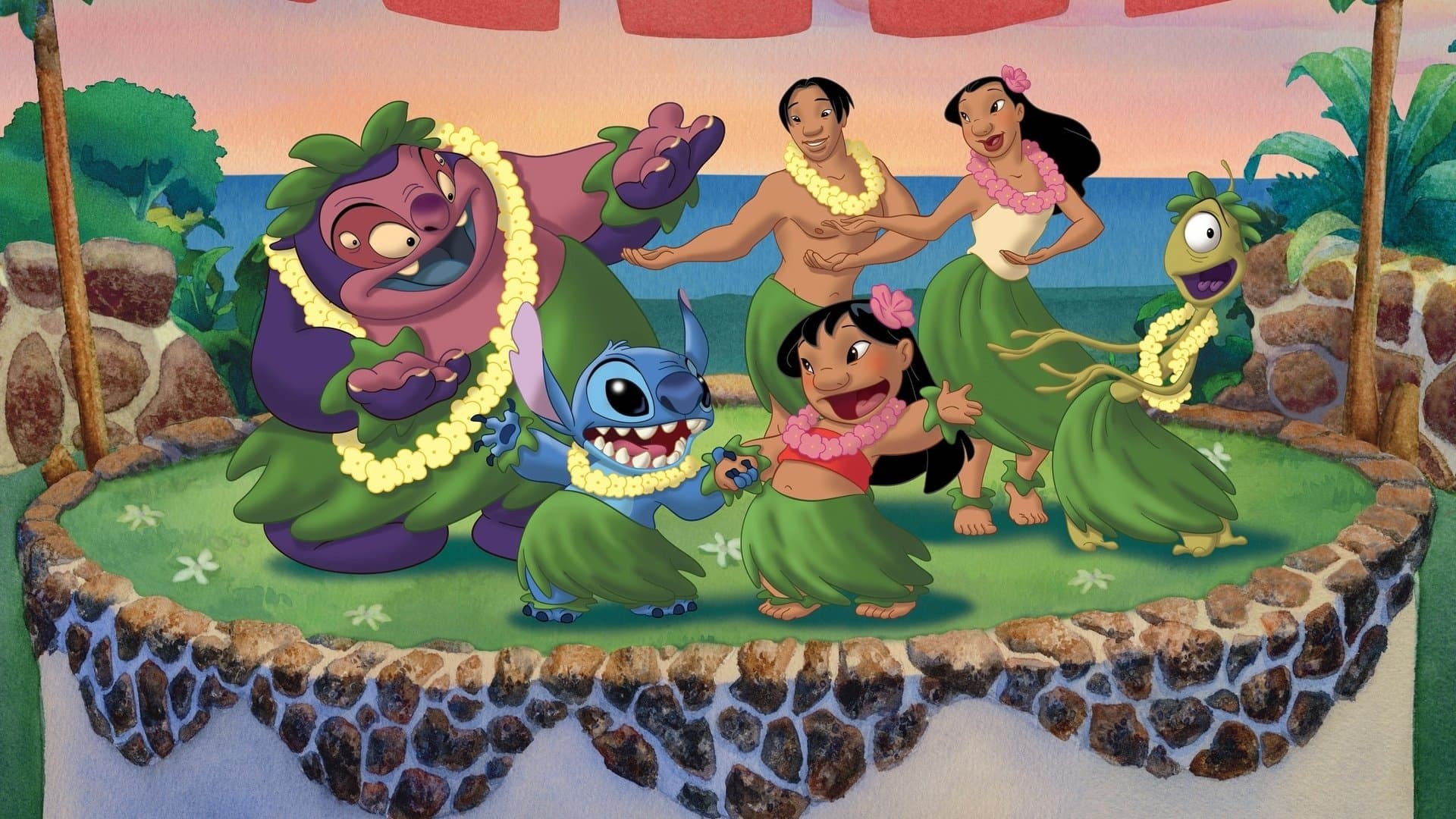 Póster oficial de la película Lilo y Stitch 2: Stitch en corto circuito en alta calidad HD 4K