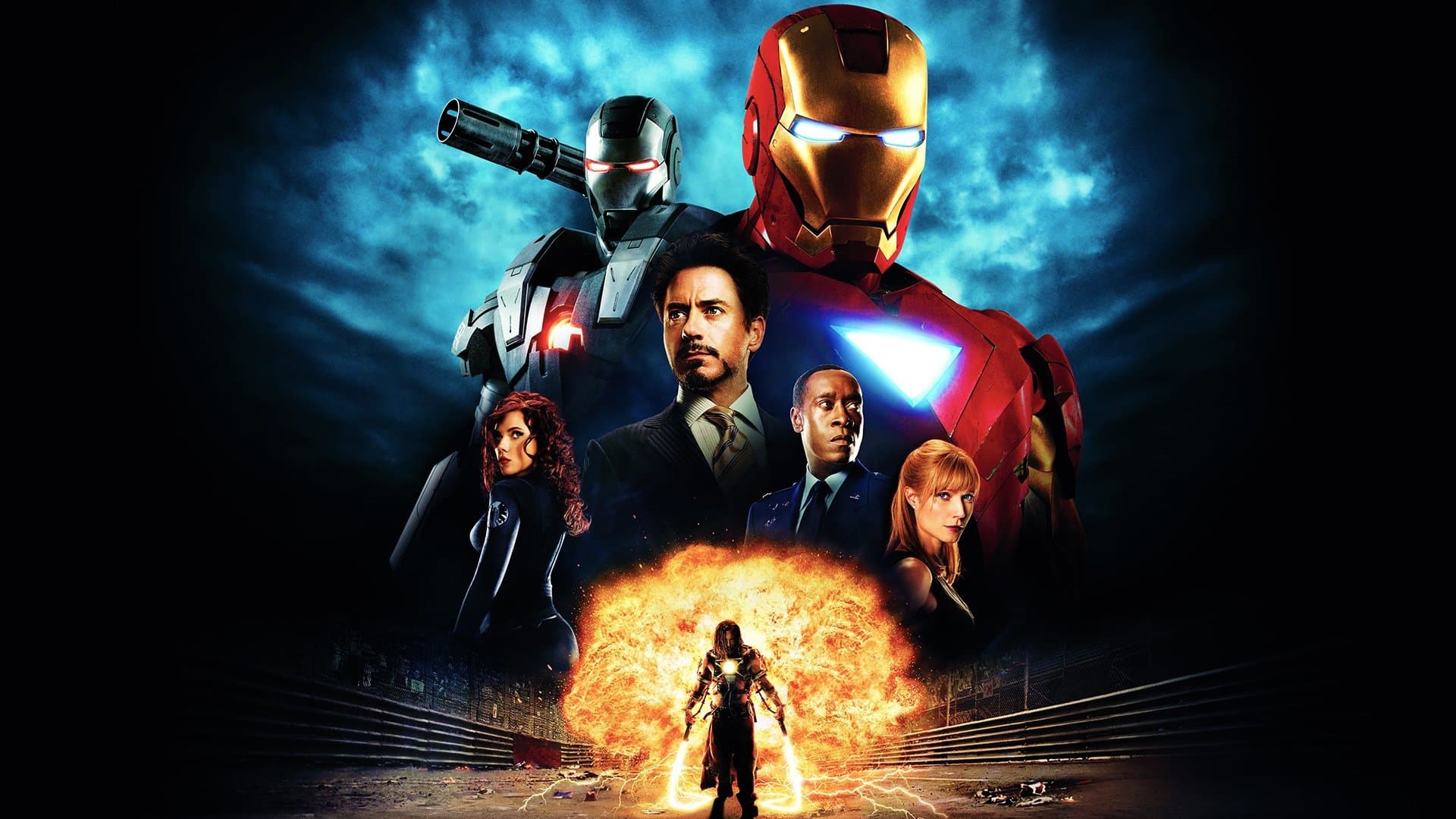 Póster oficial de la película Iron Man 2 en alta calidad HD 4K