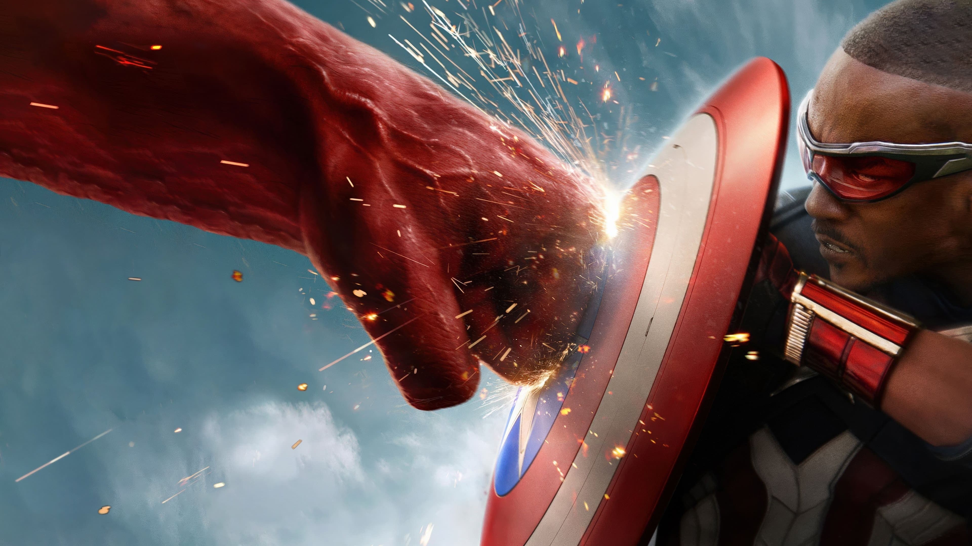 Póster oficial de la película Capitán América: Un nuevo mundo en alta calidad HD 4K