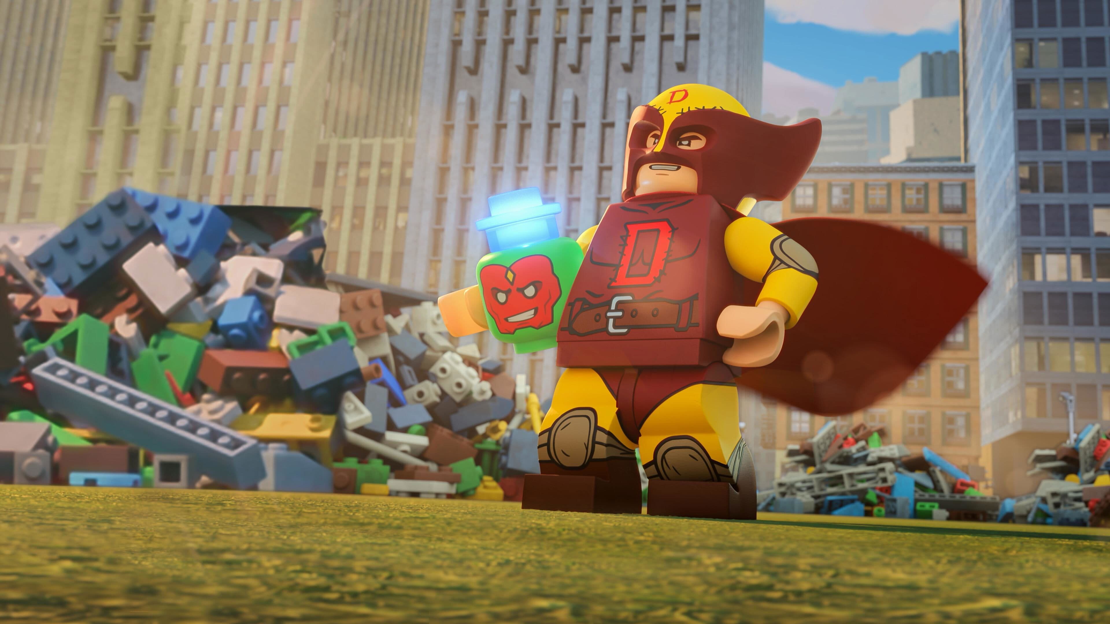 Póster oficial de la película LEGO Marvel Avengers: Misión Demolición en alta calidad HD 4K