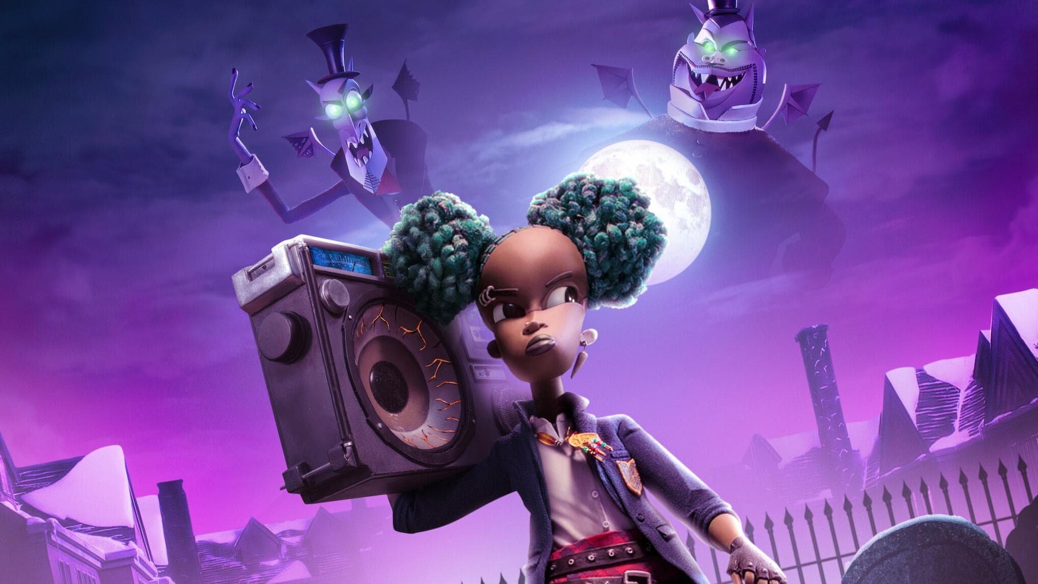 Póster oficial de la película Wendell y Wild en alta calidad HD 4K