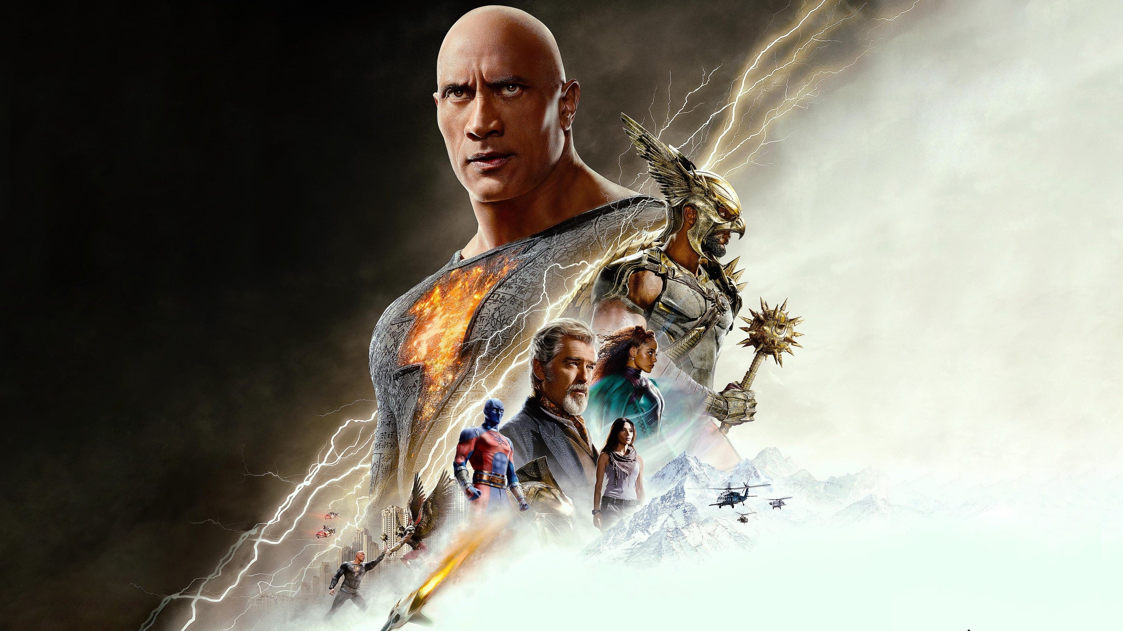 Póster oficial de la película Black Adam en alta calidad HD 4K