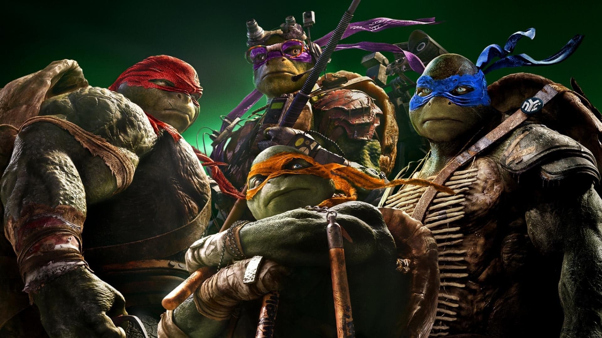 Póster oficial de la película Tortugas ninja en alta calidad HD 4K