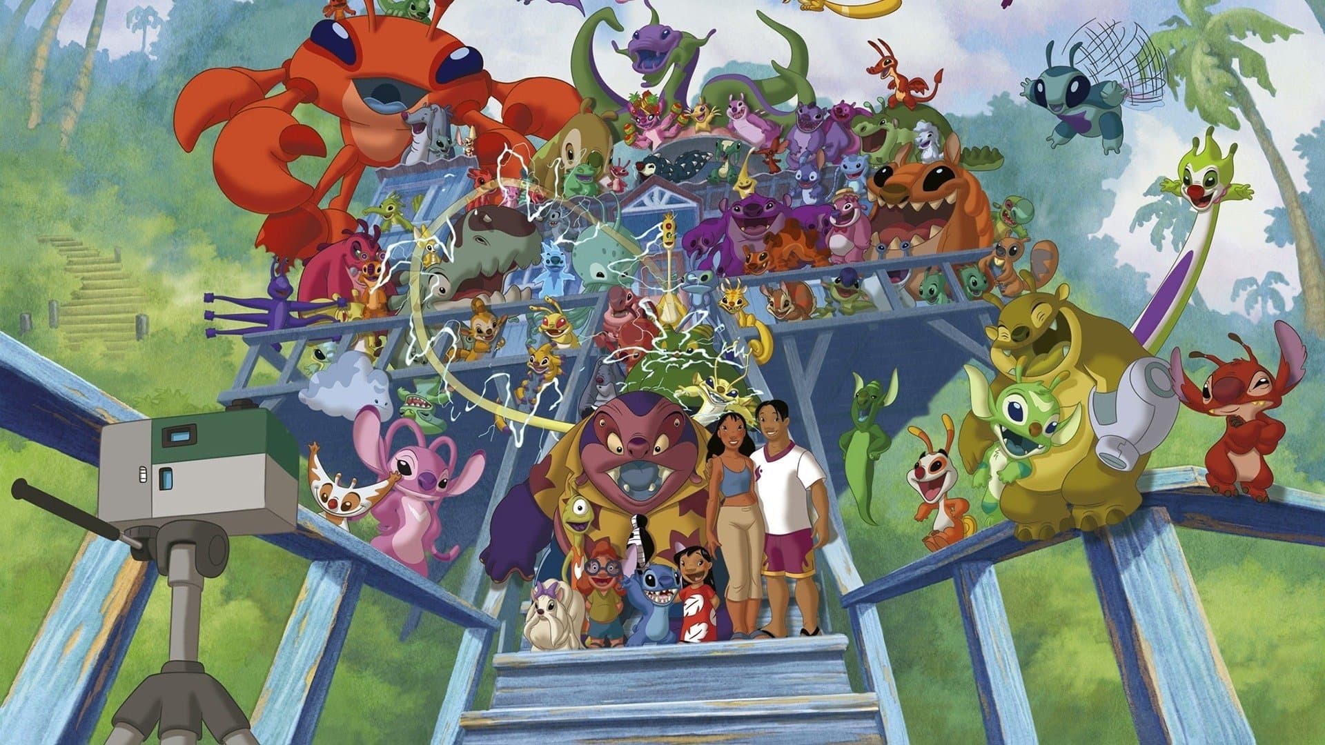 Póster oficial de la película Leroy y Stitch. La Película en alta calidad HD 4K