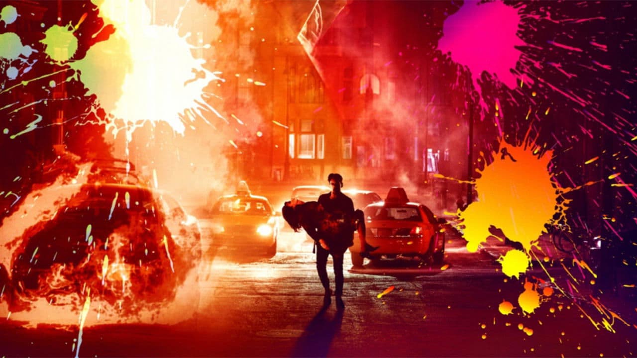 Póster oficial de la película Una Noche Violenta en New York	 en alta calidad HD 4K