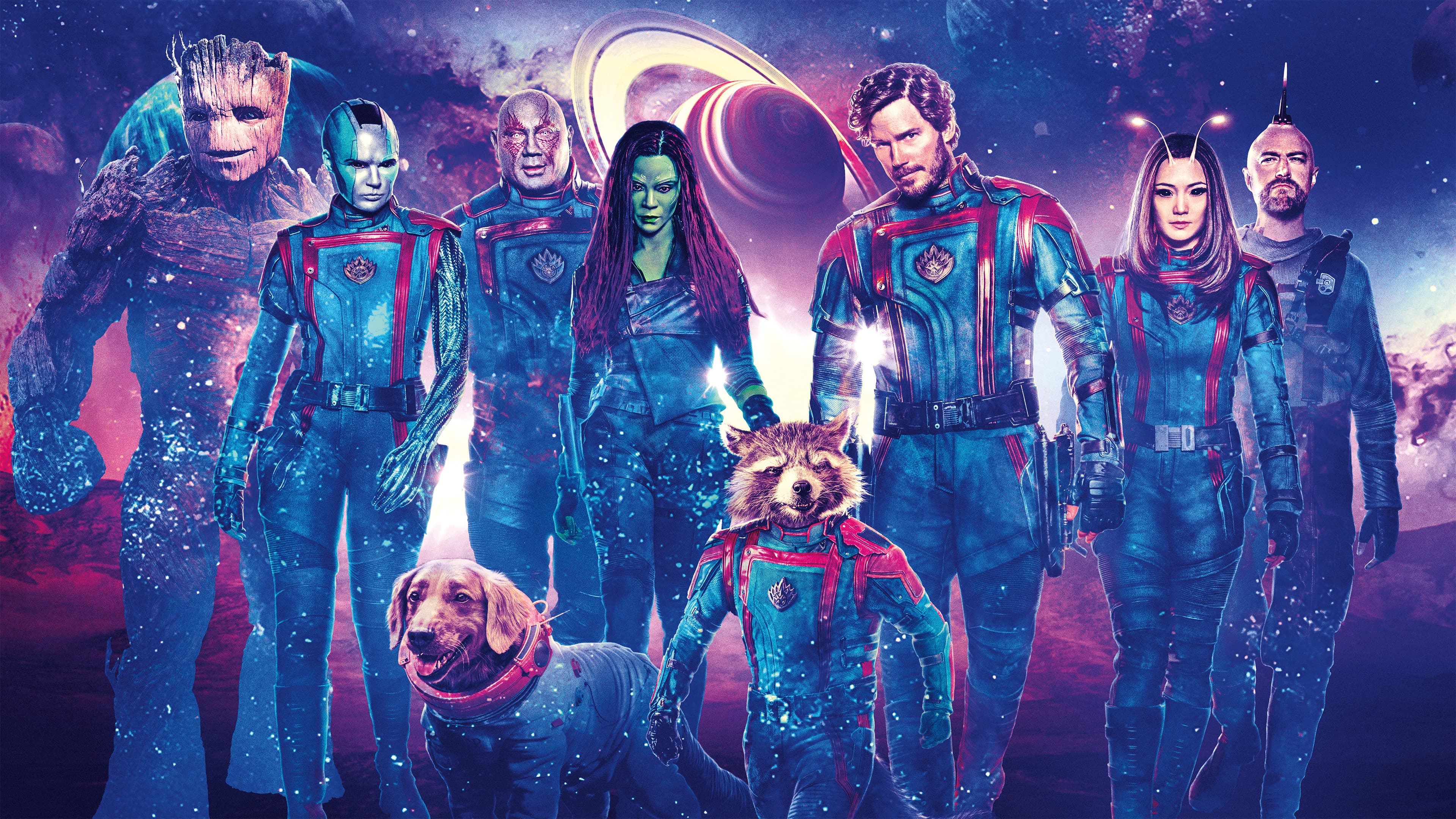 Póster oficial de la película Guardianes de la galaxia Vol. 3 en alta calidad HD 4K