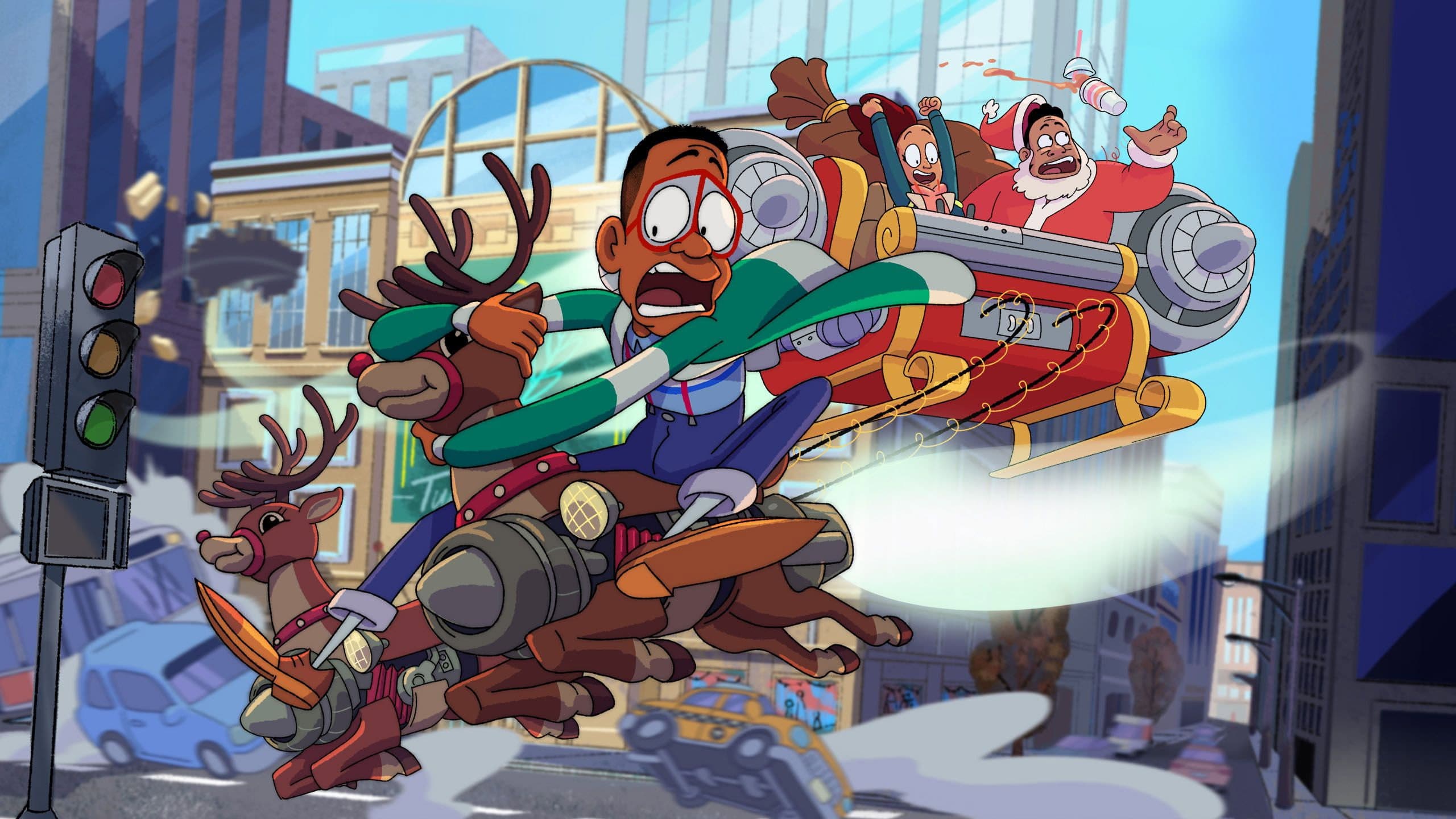 Póster oficial de la película Urkel salva la Navidad: ¡la película! en alta calidad HD 4K