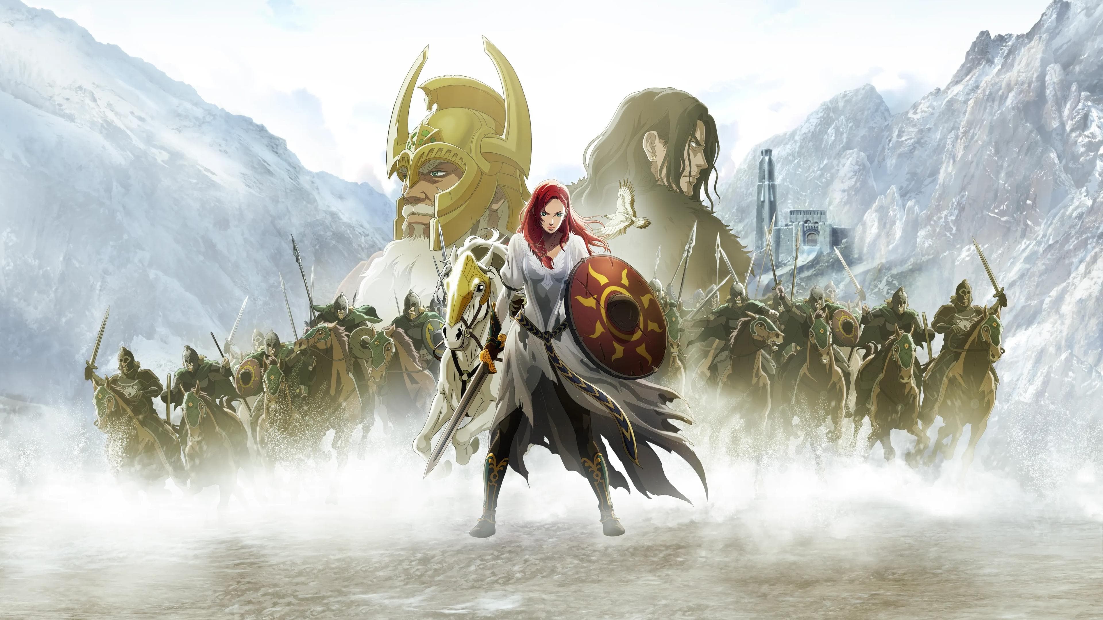 Póster oficial de la película El señor de los anillos: La guerra de los Rohirrim en alta calidad HD 4K