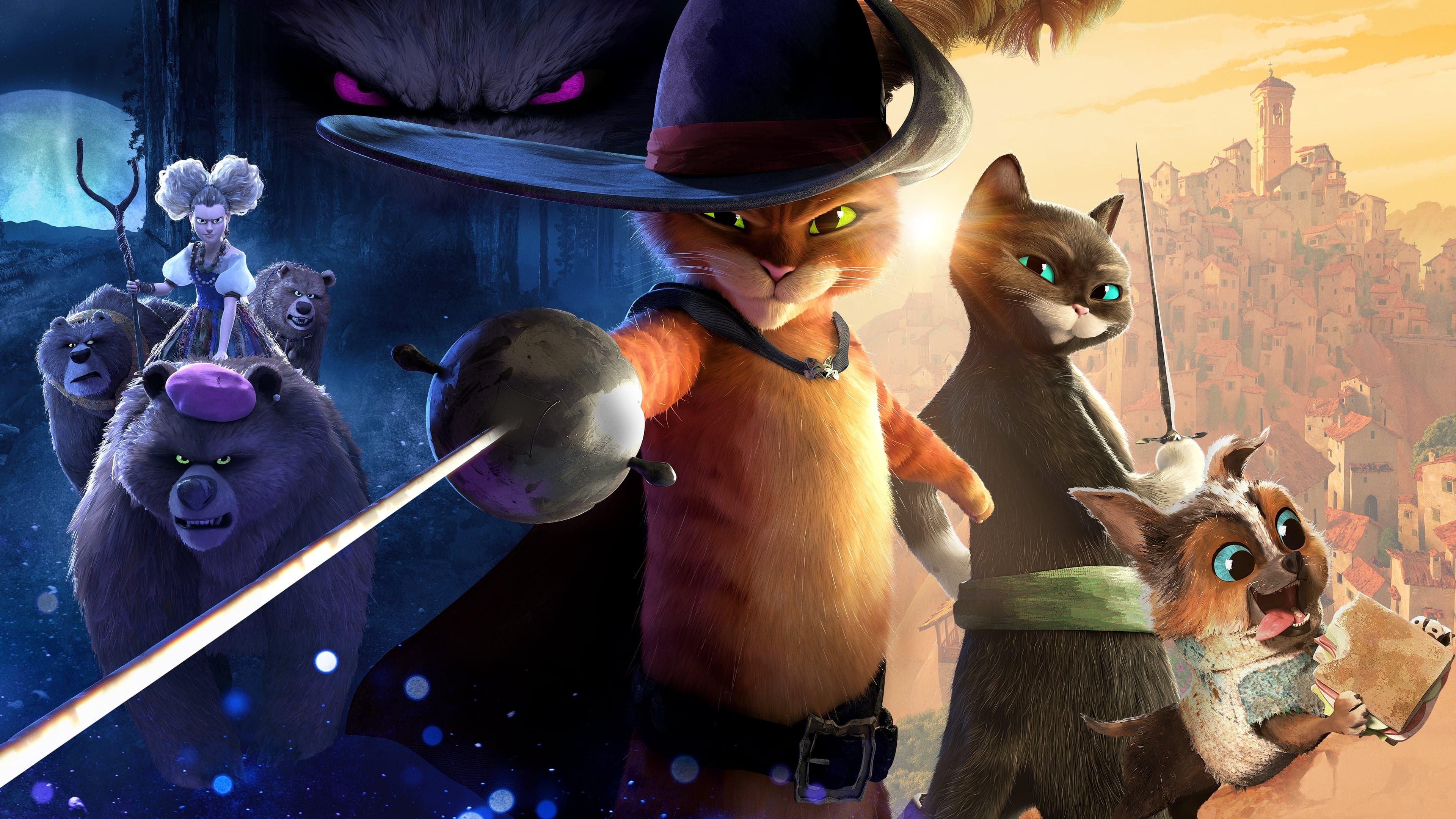 Póster oficial de la película Gato con botas: El último deseo en alta calidad HD 4K