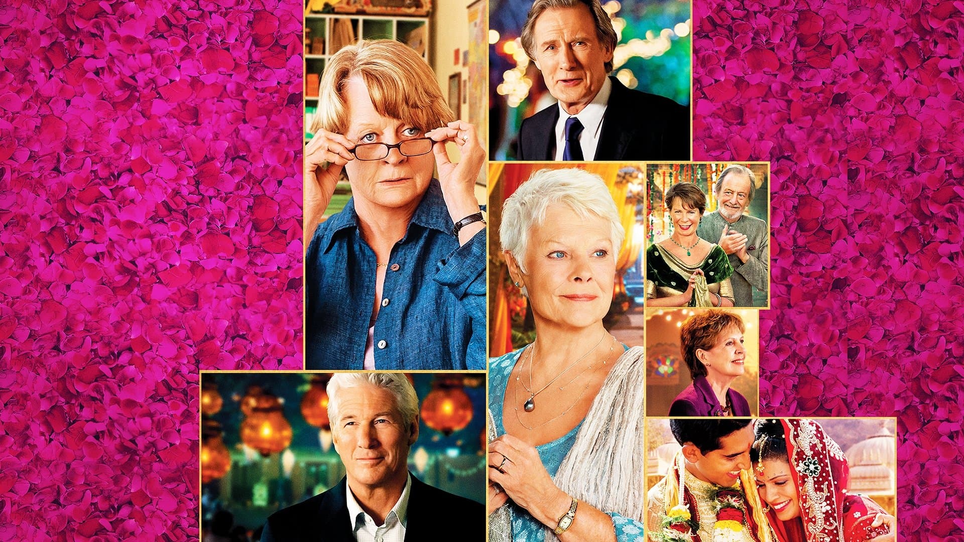 Póster oficial de la película El exótico Hotel Marigold 2 en alta calidad HD 4K