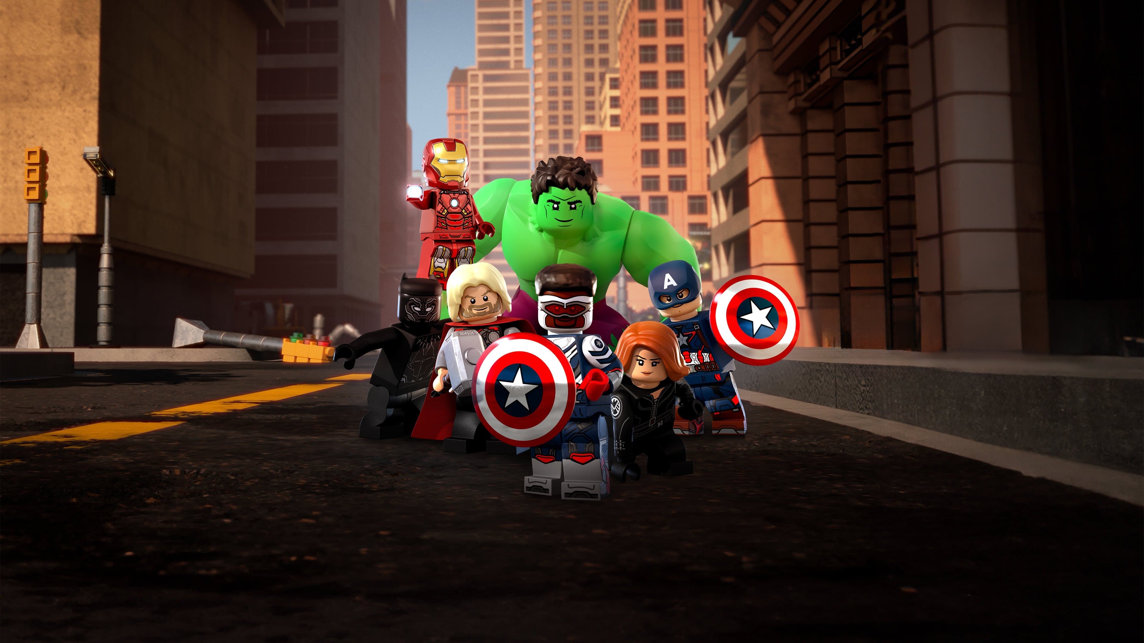 Póster oficial de la película LEGO Marvel Avengers: Código rojo en alta calidad HD 4K