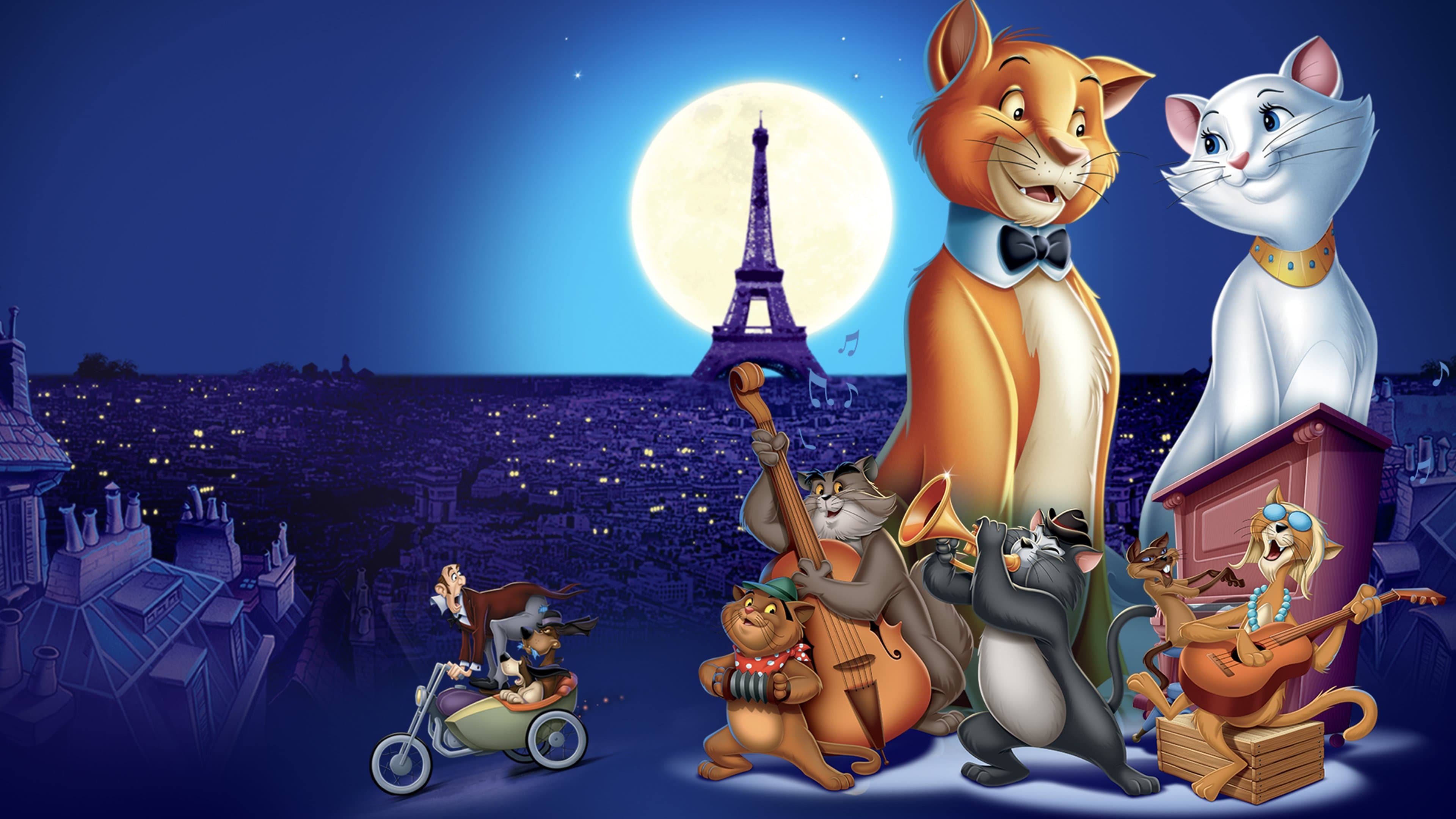 Póster oficial de la película Los aristogatos en alta calidad HD 4K