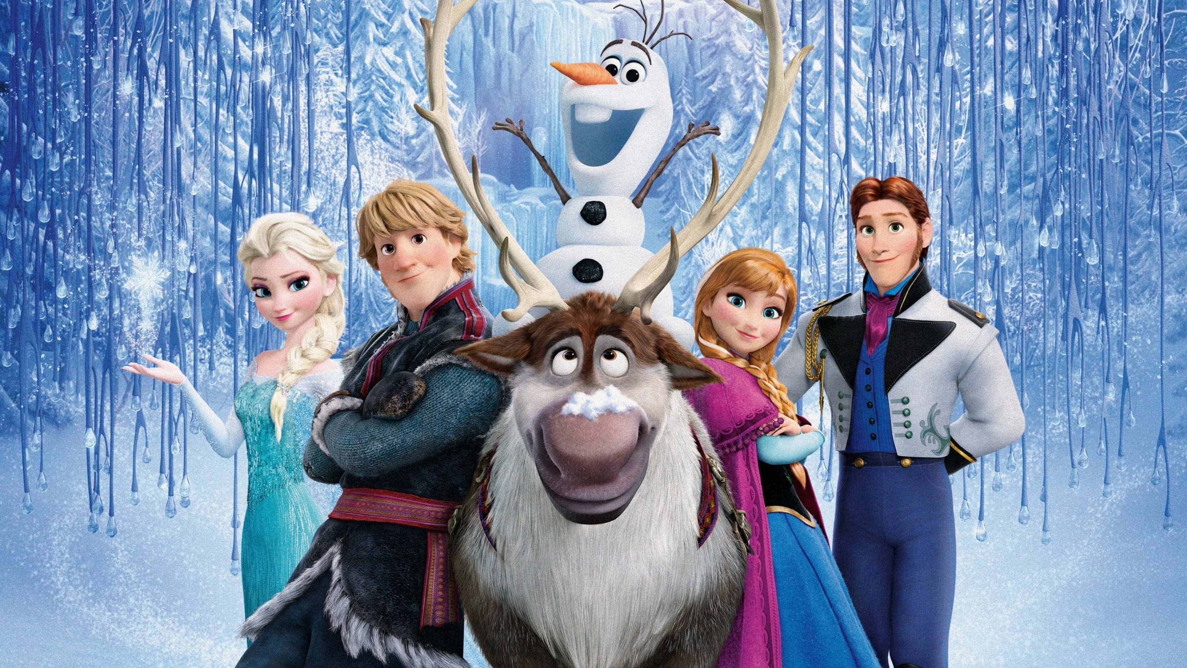 Póster oficial de la película Frozen: una aventura congelada en alta calidad HD 4K