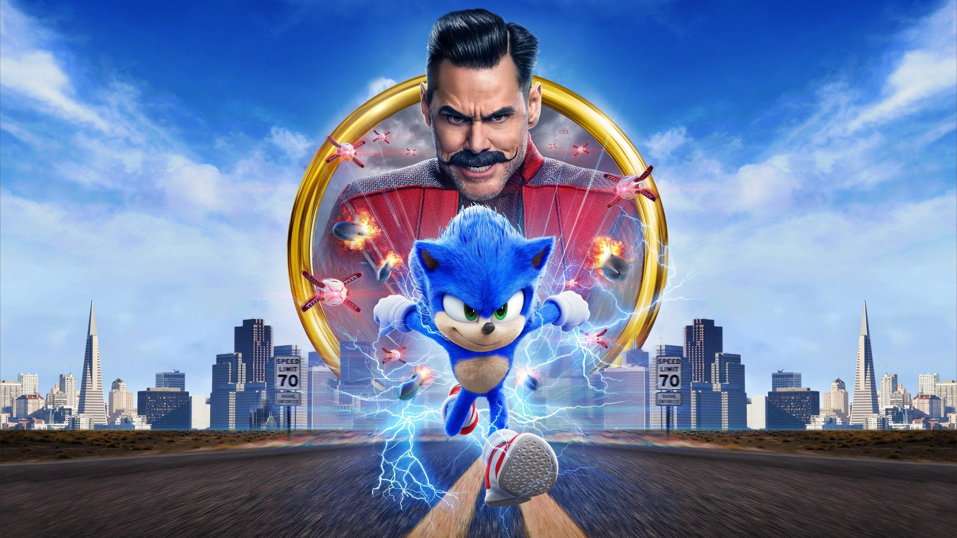 Póster oficial de la película Sonic: La película en alta calidad HD 4K