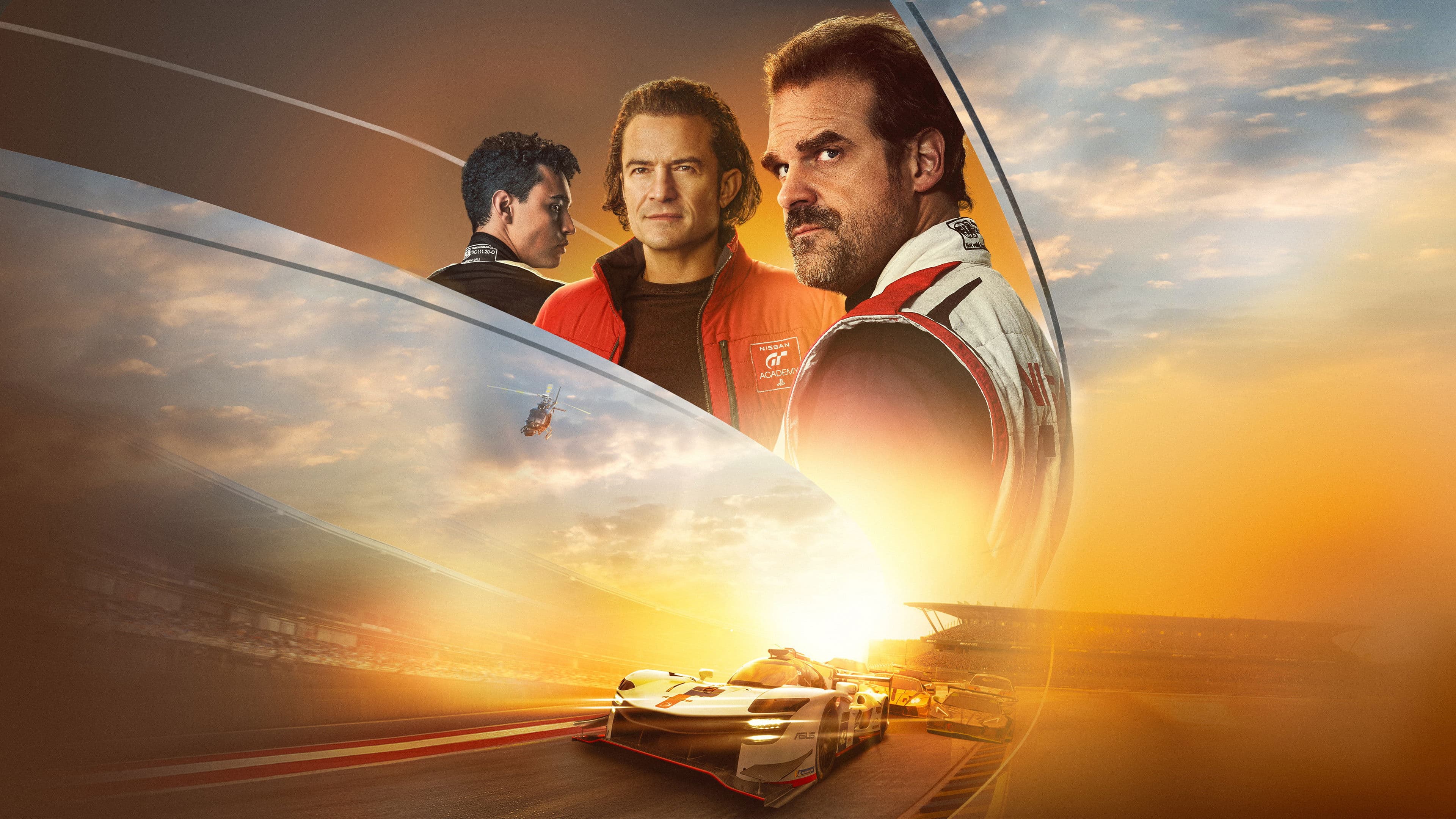 Póster oficial de la película Gran Turismo: De jugador a corredor en alta calidad HD 4K