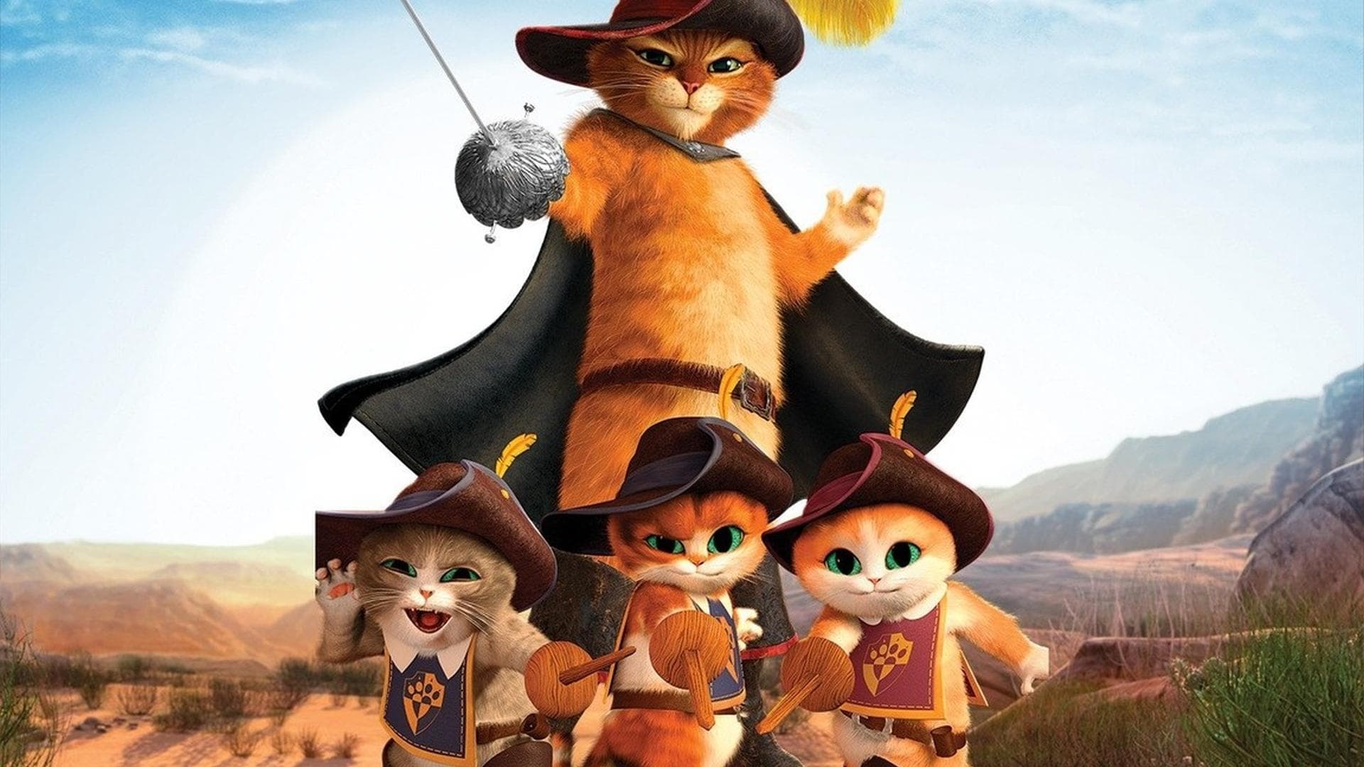 Póster oficial de la película El gato con botas: Los tres diablos en alta calidad HD 4K