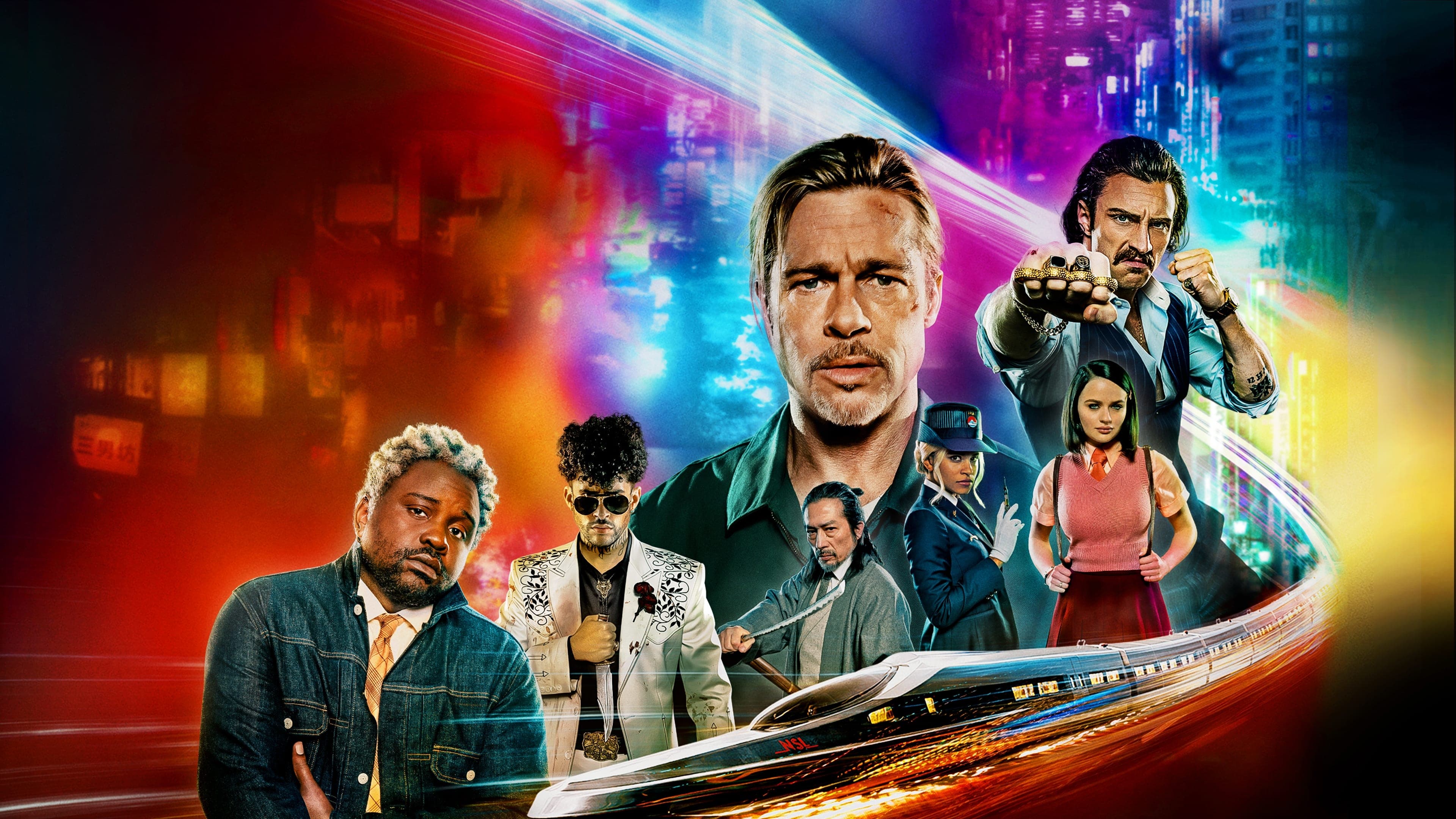 Póster oficial de la película Tren bala en alta calidad HD 4K