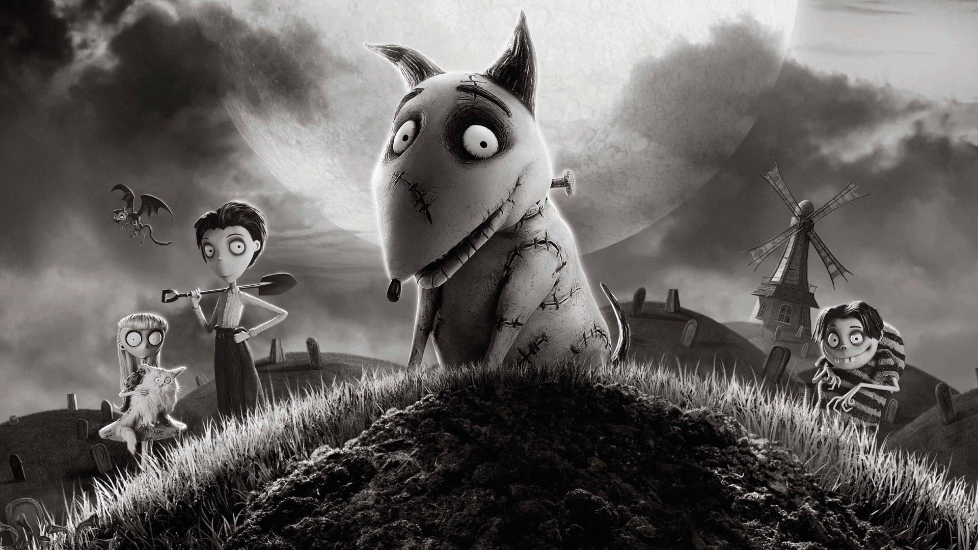 Póster oficial de la película Frankenweenie en alta calidad HD 4K