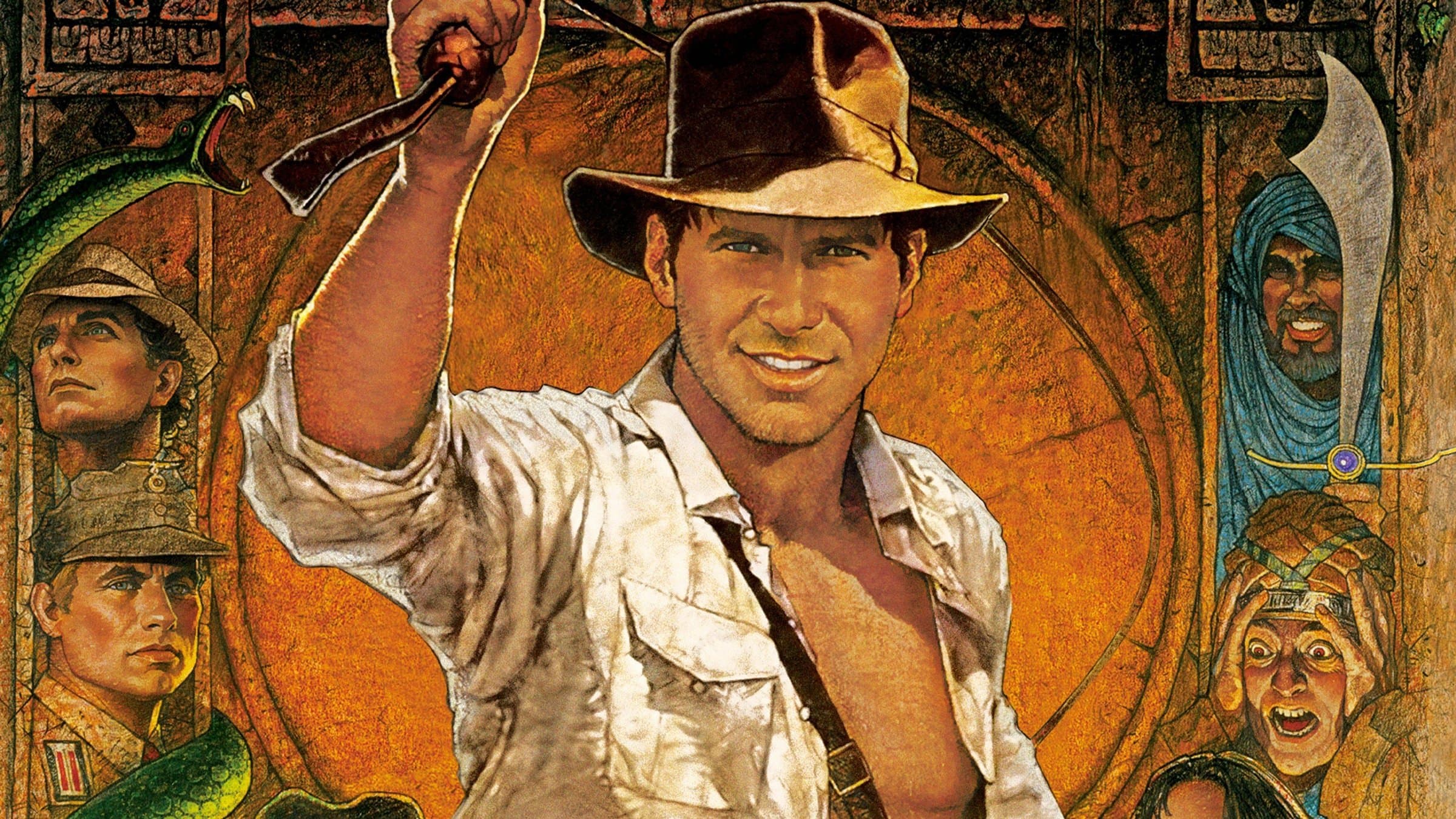 Póster oficial de la película Indiana Jones: Los cazadores del arca perdida en alta calidad HD 4K