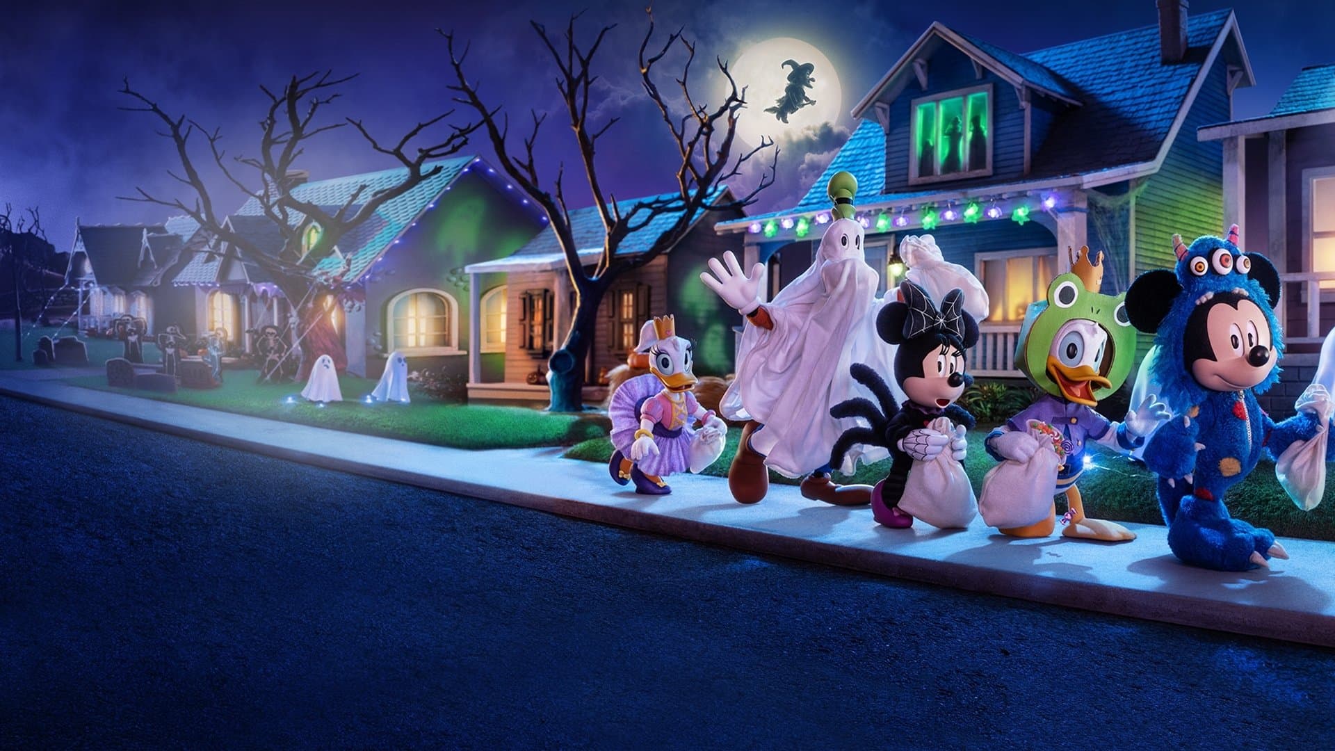 Póster oficial de la película Mickey y sus Amigos: Dulce o Truco en alta calidad HD 4K