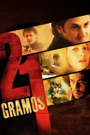 Póster oficial de la película 21 gramos estrenada en 2003