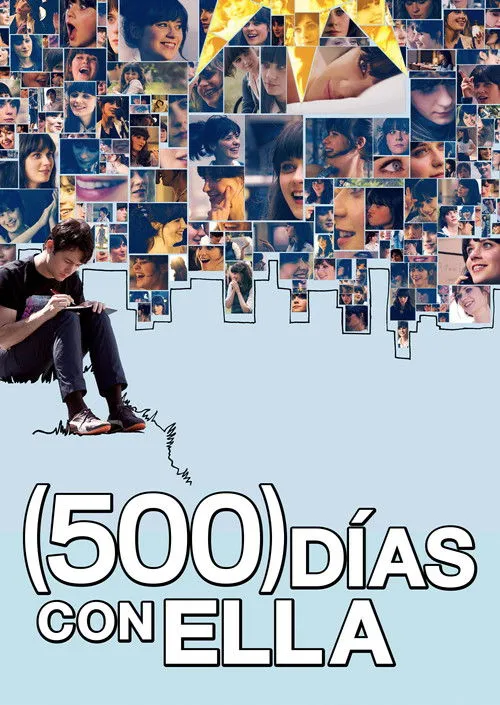 Póster oficial de la película 500 días con ella estrenada en 2009