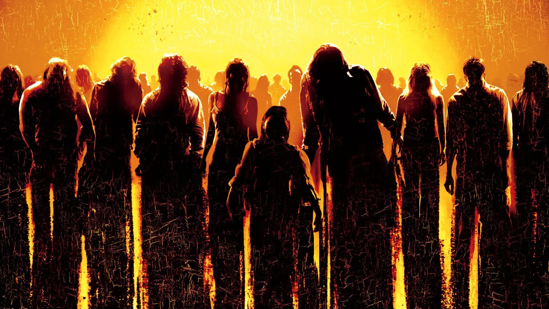 Póster oficial de la película Amanecer de los muertos estrenada en 2004