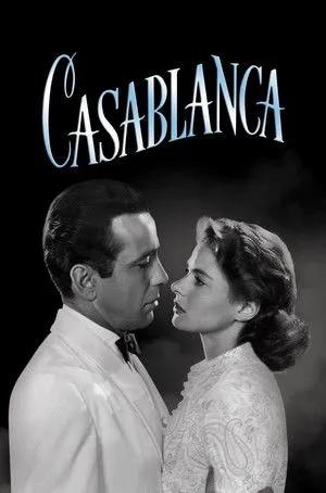 Póster oficial de la película Casablanca estrenada en 1942