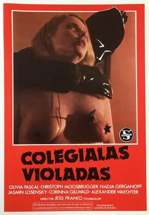 Póster oficial de la película Colegialas violadas estrenada en 1981