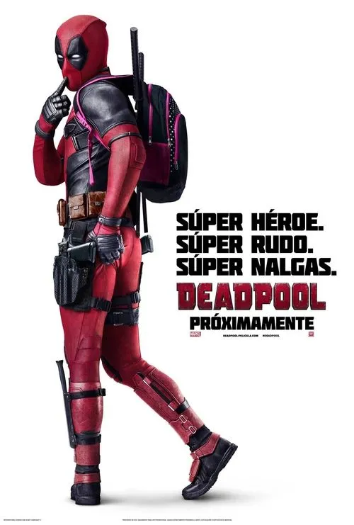 Póster oficial de la película Deadpool en alta calidad