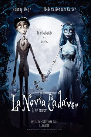Póster oficial de la película El cadáver de la novia estrenada en 2005