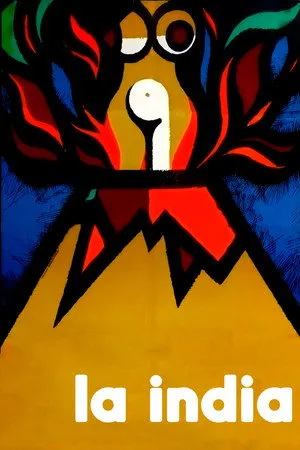 Póster oficial de la película La India estrenada en 1976