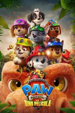 Póster oficial de la película La Patrulla Canina: La dino película estrenada en 2026