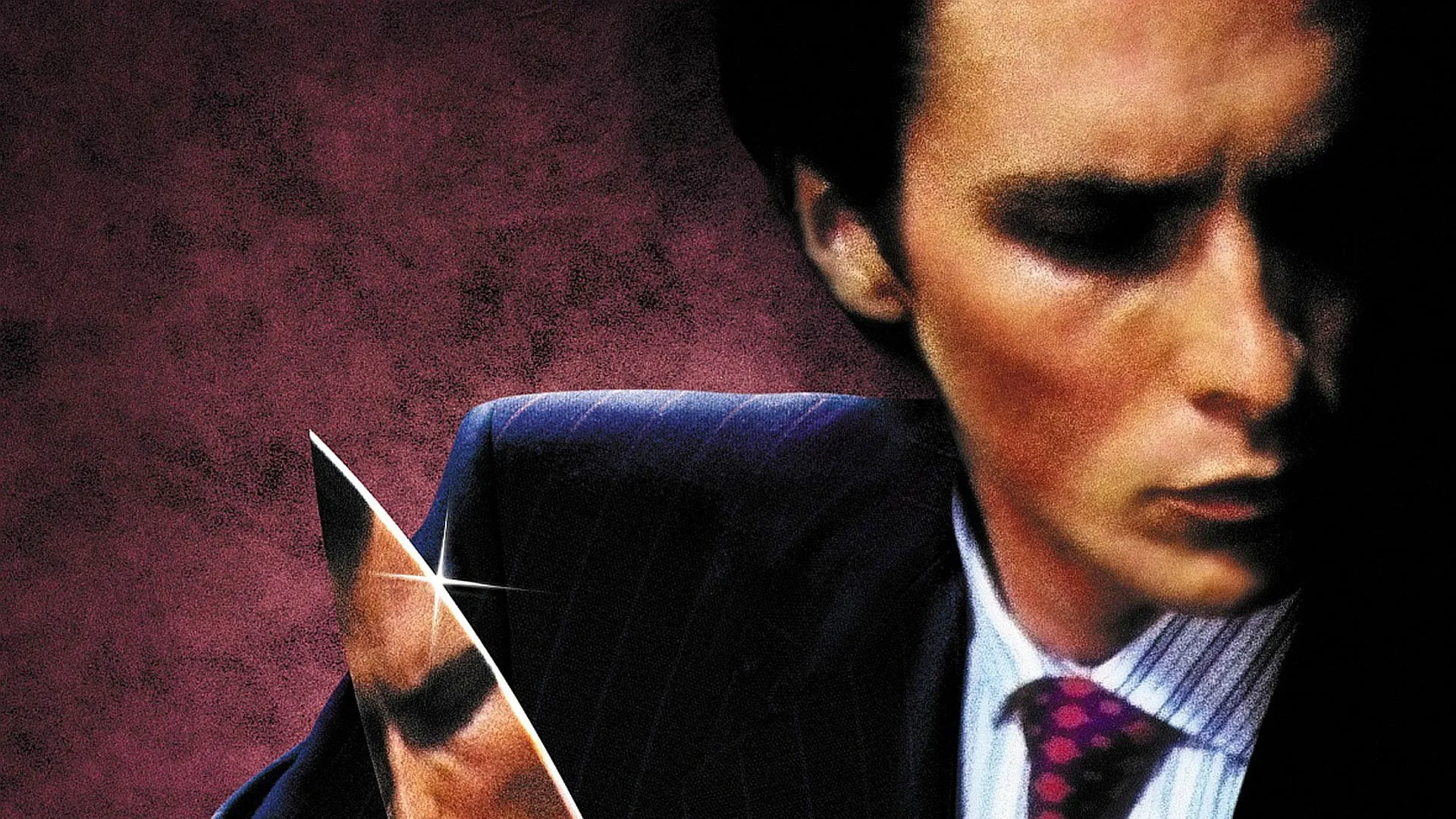 Póster oficial de la película Psicópata Americano estrenada en 2000