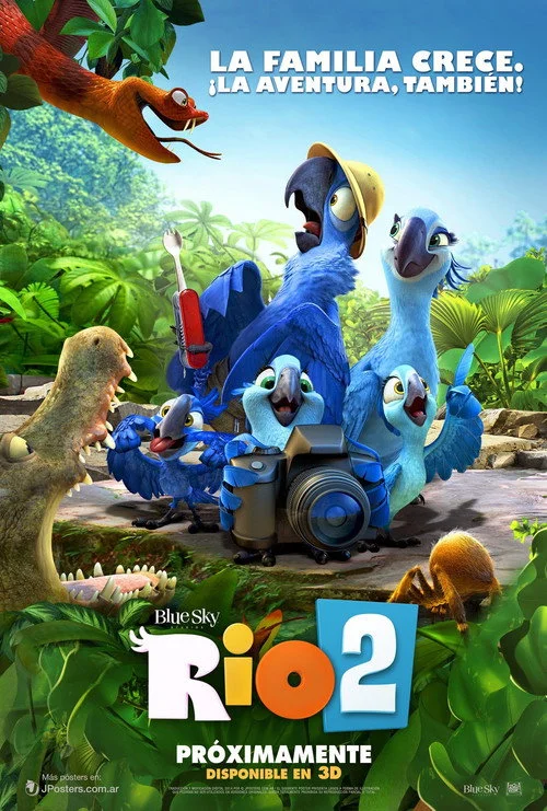 Póster oficial de la película Rio 2 estrenada en 2014
