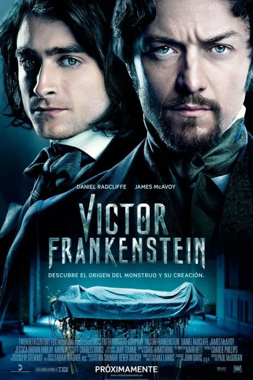 Póster oficial de la película Victor Frankenstein en alta calidad